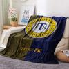 Teplice Football Club  Print Flannel Blanket, High quality Comfortable for All Seasons, Home Decor, Warmth and Comfort