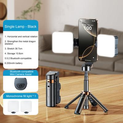Selfie Stick Quadrat mit Fernbedienung 360 Grad Rotation Bluetooth-kompatibel 5,0 Höhe Einstellbar Selfies Vlogs Stick