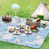Digital cartoon shark cute flannel blanket office air conditioning blanket suitable for sofa, bed, picnic Halloween Christmas