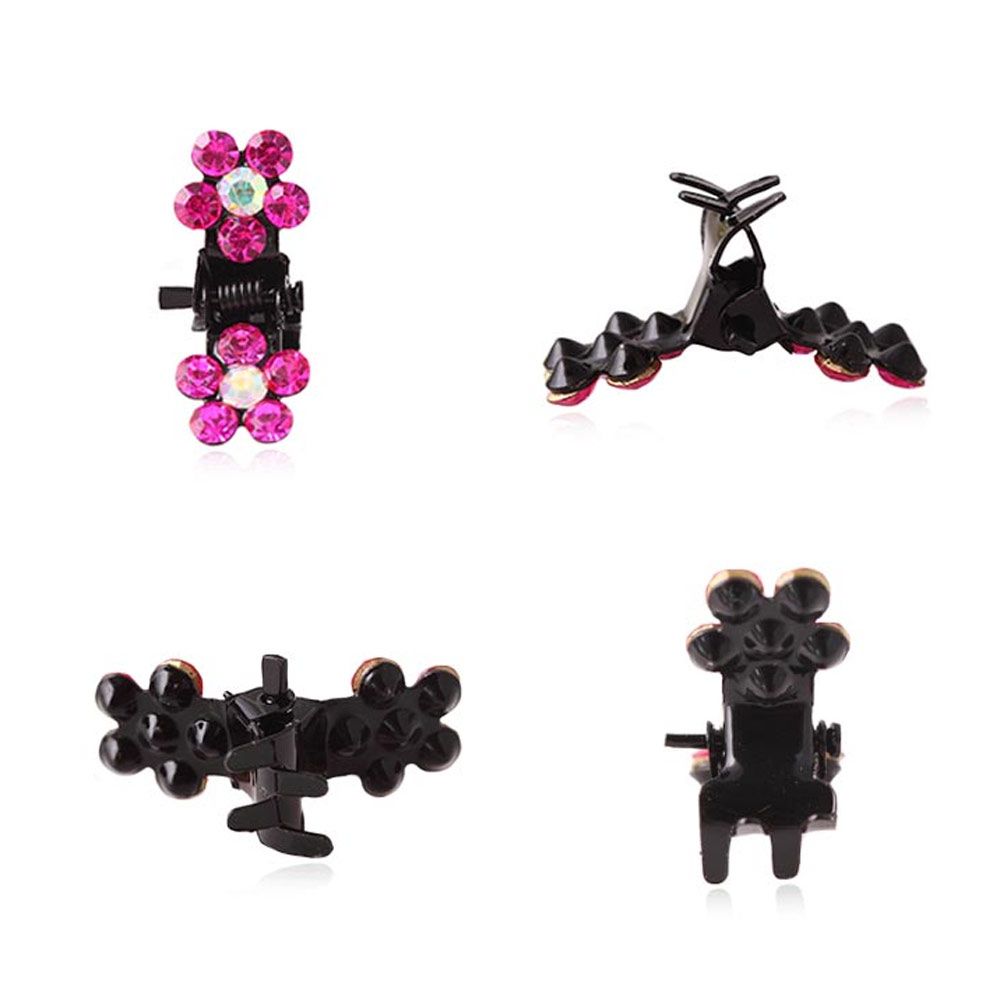 Mode Paillettes Fleur Pinces Antidérapantes Filles Strass Pinces à Cheveux Mini Pinces à Cheveux Pinces en Métal