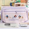 Large Capacity Korean Pencil Bag Animal Bear Dog Stationery Storage Bag  Student