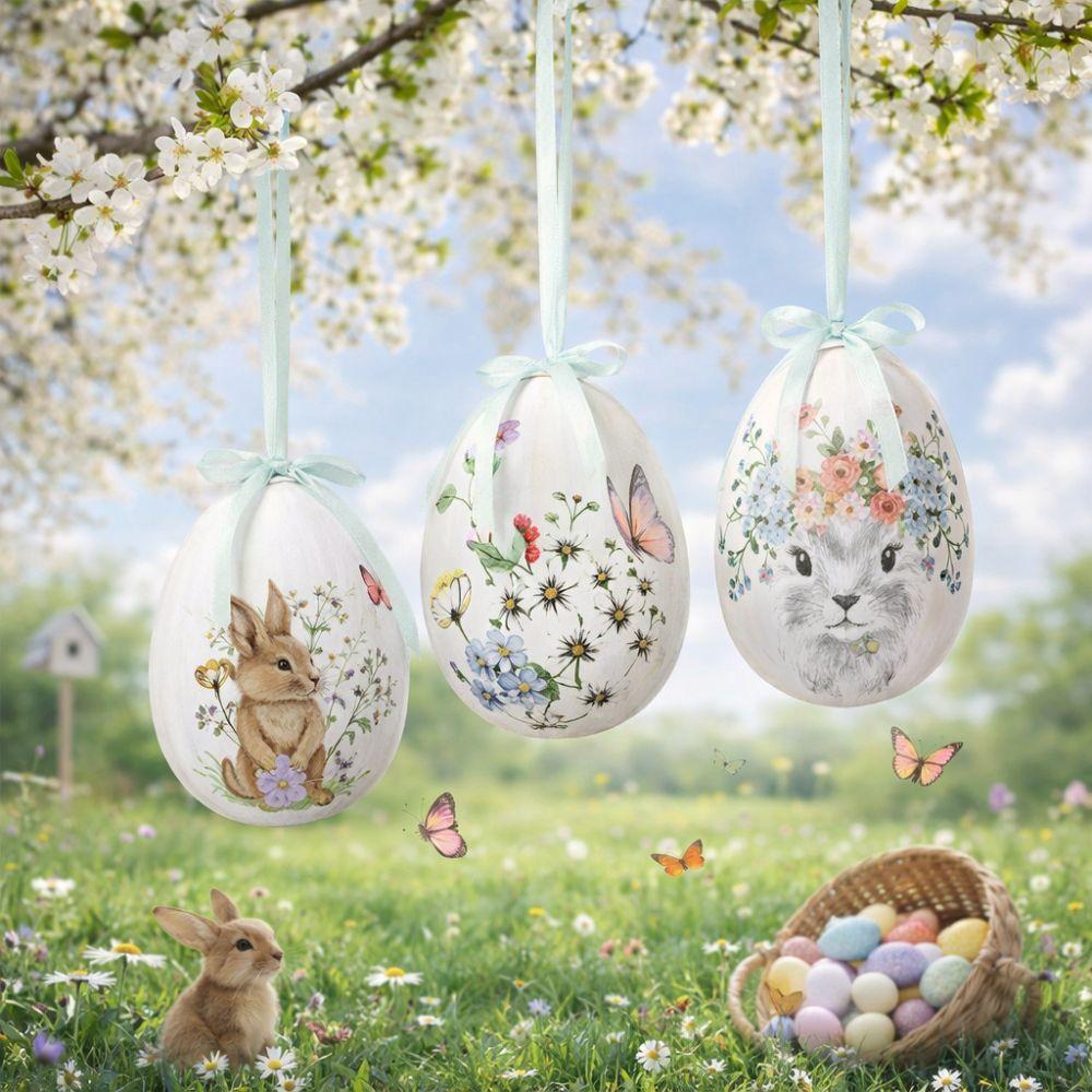 Cartoon Easter Simulation Egg Foam Easter Party Decorations Egg Hanging Ornament  Office Party
