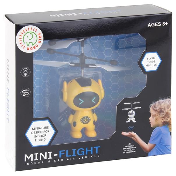 Flying Robot Hand Controlled Drone Robot Propeller Light - Yellow