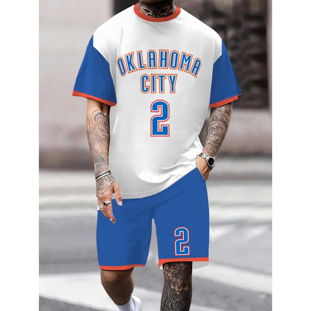 Summer Sports Set 3D Printed Men s Short Sleeve+Shorts Casual Sportswear New Fashion Summer Outdoor Sports Suitable for Men S