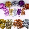 Bulk 50g Bag Nail Gold Foil Flakes  Gold Leaf Flakes for Resin Crafts Slime Nail Art Painting Cake Gilding Decoration