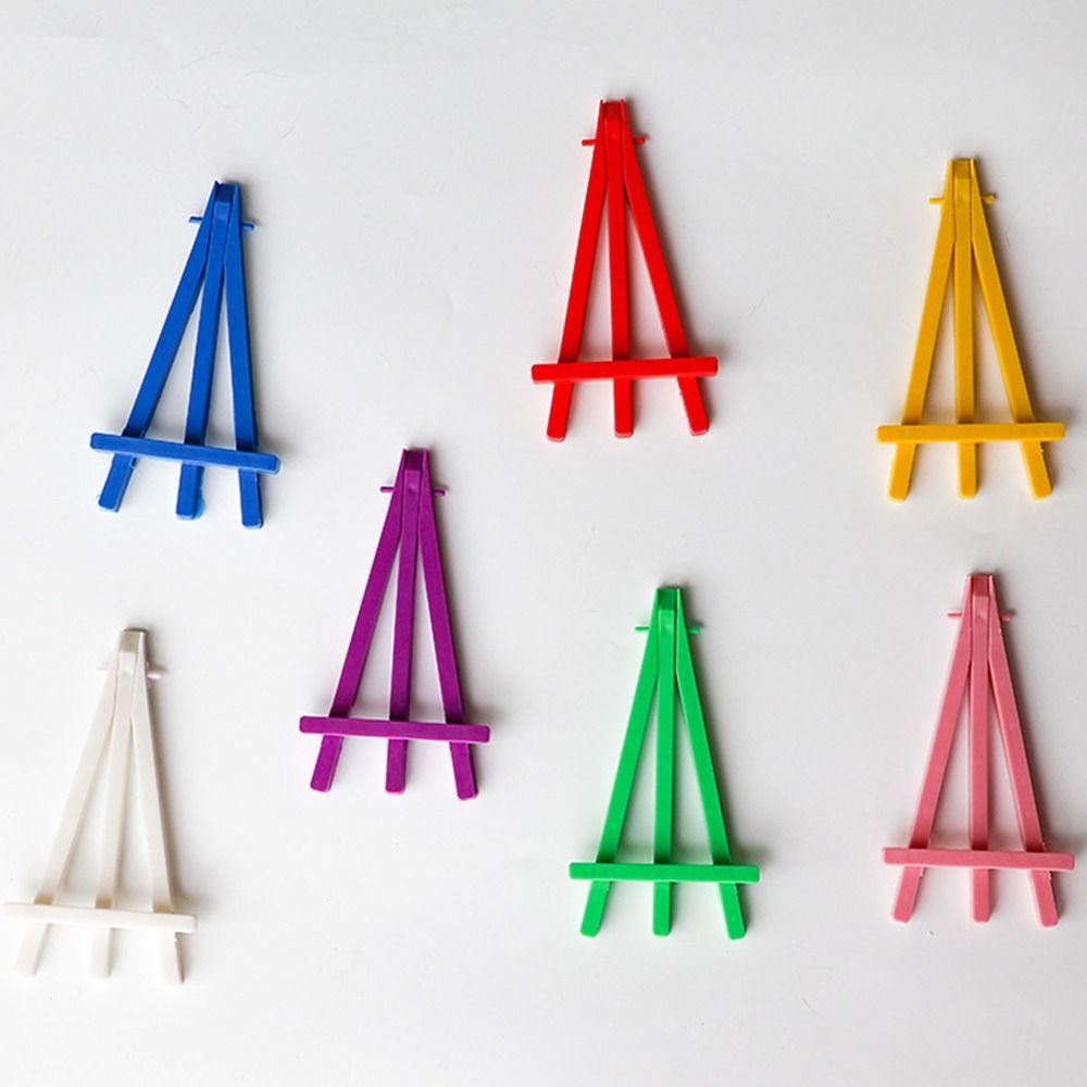Mini Painting Display Stand Adjustable Painting Holder Lightweight Triangle Easel Office Desk