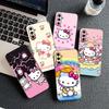 Soft Cover for Samsung Galaxy S22 S21 S20 FE Ultra Plus A35 A36 A55 A37 A33 A34 A57 Coque Phone Case Hello Kitty Poster Anime