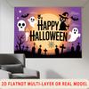 Party Backdrop Halloween Flat Multi Layered Celebrations Photo Booth Decor Front Door Decor