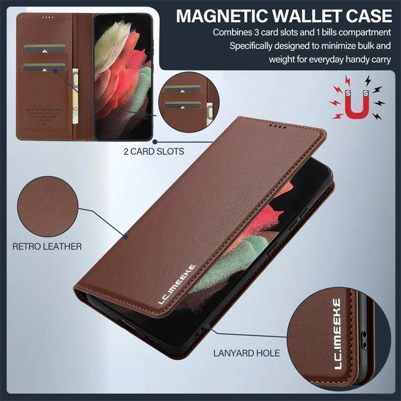 Funda Z Flip6 Fold 6 Coque for Samsung Galaxy Z Fold6 Fold5 Fold4 Flip5 Flip4 3 Magnetic Leather Long Strap Bag Phone Case Shell