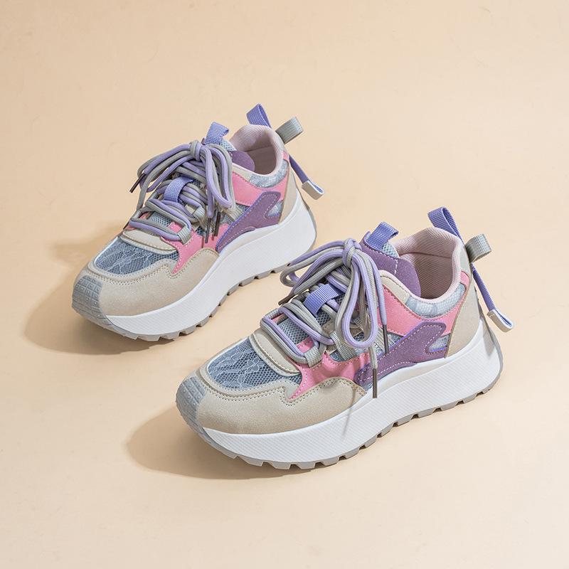 Damen-Sneaker aus atmungsaktivem Mesh im koreanischen Stil - Sommer 2025 Lässige Laufschuhe für Damen