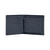 COACH 3 IN 1 Wallet 11 Folding logo embossed cow leather card holder wallet women's dark blue