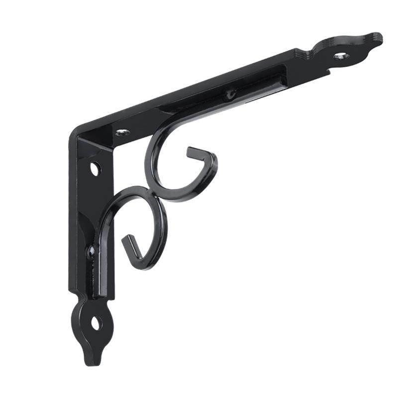 Wall-Mounted Iron Art Bookshelf/Planter Support