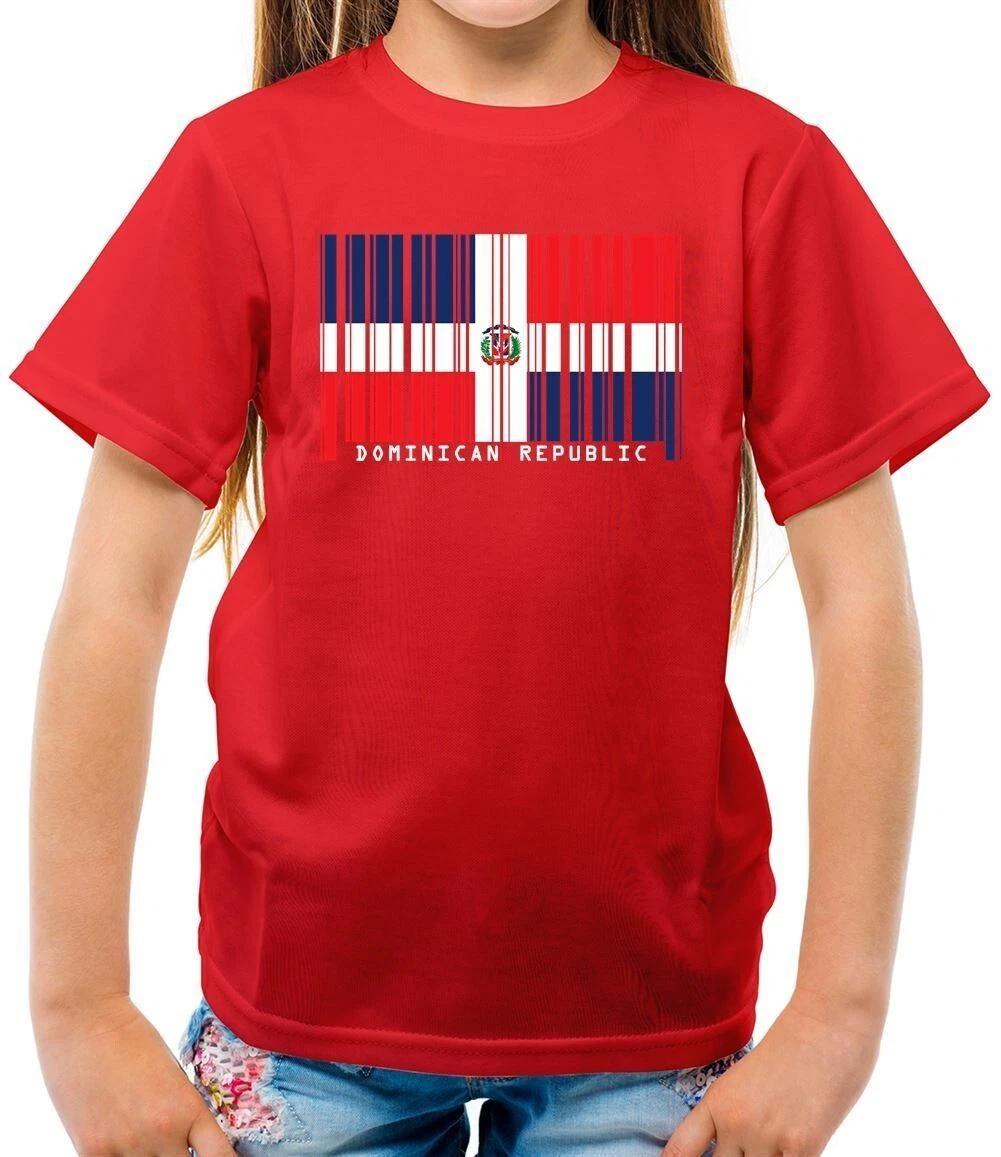 Dominican Republic Flag Style Barcode - Children - Santo Domingo 150