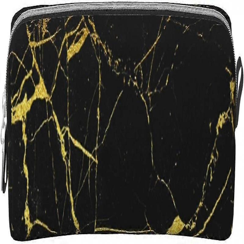 Estojo de Lápis Estampado em Mármore Preto Bolsa para Lápis Estojo Porta-Canetas para Meninas e Meninos Adolescentes