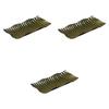 Set of 3 Eclectic Kai Oribe 31cm Long Vegetable Plates X 15 X Large Rectangular Plates by Setomonohonpo [31.5 3.3 Cm]