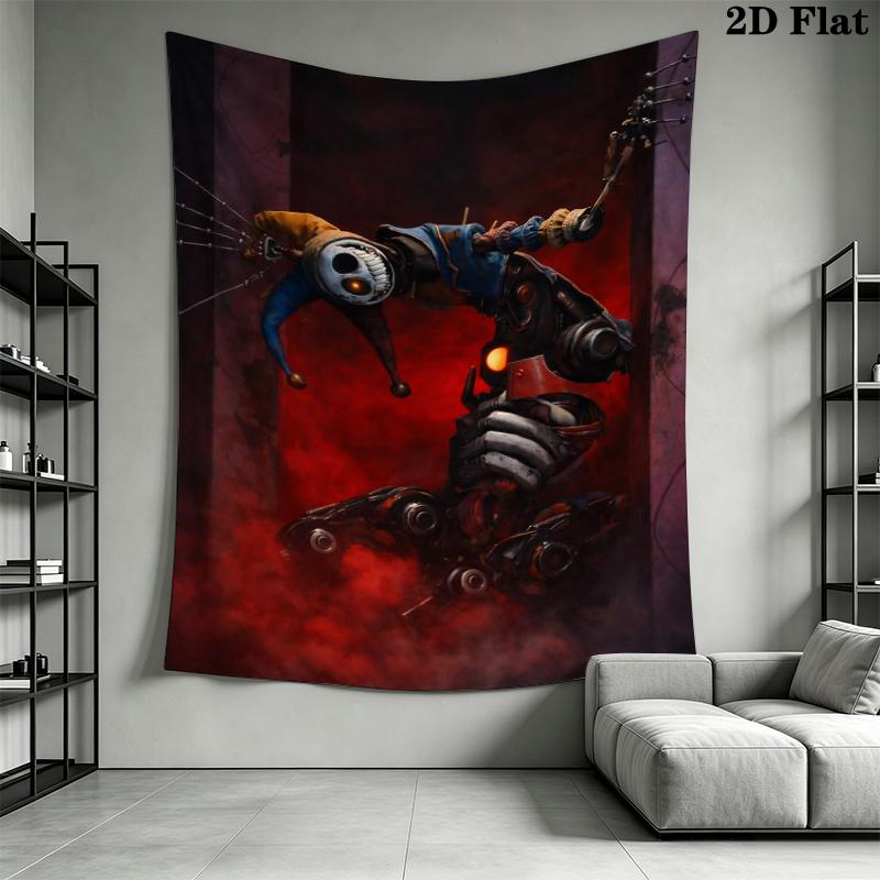 poppy playtime Wall Tapestry Aesthetic Wall Hanging Printed Fabric Blanket Decorative Tapestries for Bedroom Living Room Home Decor