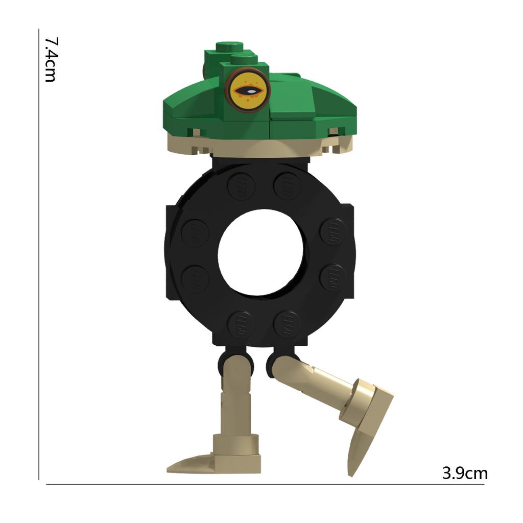 Shan Hai Jing Italian Wooden Stick Man Running Shoes Shark Big Goose Airplane Model Figurine Building Block Toy