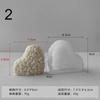 1 Pcs Heart-shaped Rose Handmade Silicone Candle Molds Love Chocolate Cake Fudge Making DIY Soap Gypsum Resin Crafts Molds