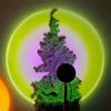 Multicolor Decoration Smart Rainbow Sunset Projector Lamp Light Sunset Lamp Projector With Smart Mobile App