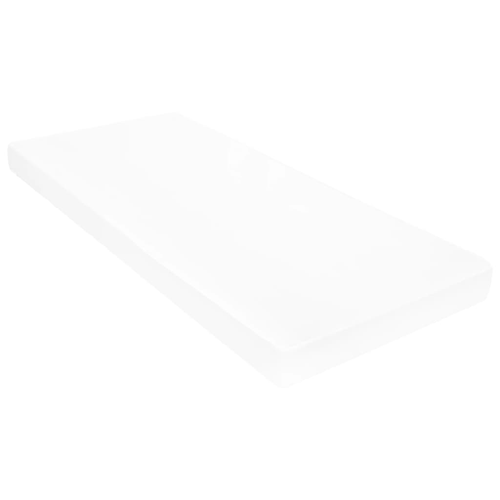 Vidaxl Daybed with Mattress, 90X200 Cm, White, Pine Wood