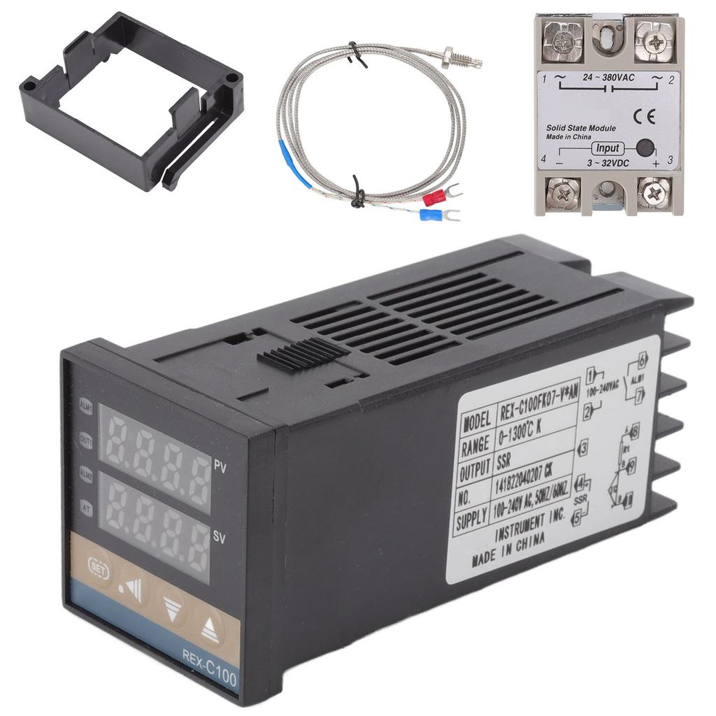 PID Temperature Controller Small Overshoot Digital PID Thermostat Temperature Controller High Accuracy Waterproof for Farm