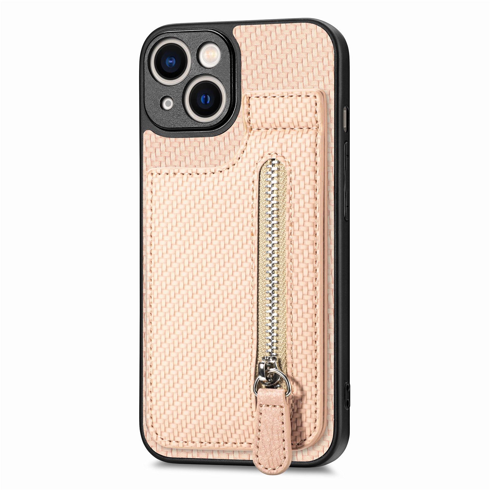 

Samsung S25 Ultra Phone Case with Card Holder & Stand - Apple 16 PU Leather Custom Case iPhone 14 Pro миндальный/хаки