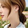 Zirkonia Ohrstecker 1 Karat Diamant-Look Ohrringe Eleganter 360° Glänzender Schmuck für den täglichen Gebrauch Party Geschenk