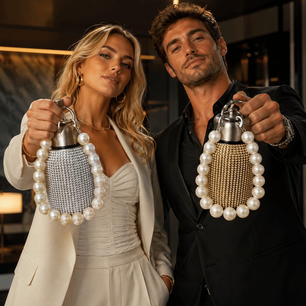 300ml Strass Thermosbecher Auslaufsicher Funkelnde Vakuumflaschen Trinkgeschirr Glitzer Kaffeetasse Zuhause