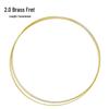 Guitar Frets: Uncut Copper White & Yellow Brass Fret Wire Set for Fingerboard