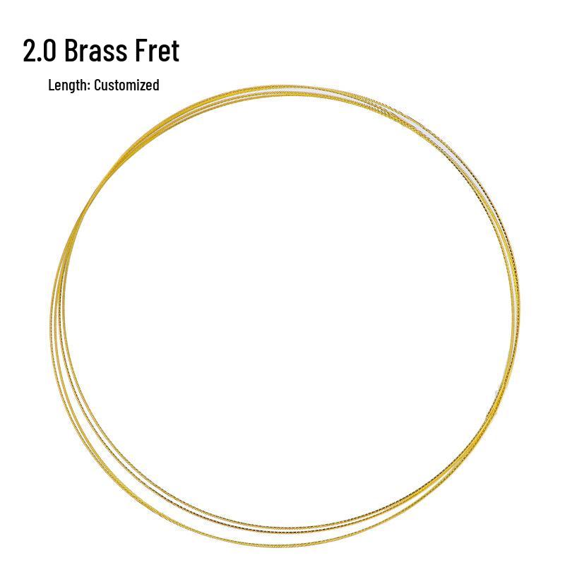 Guitar Frets: Uncut Copper White & Yellow Brass Fret Wire Set for Fingerboard
