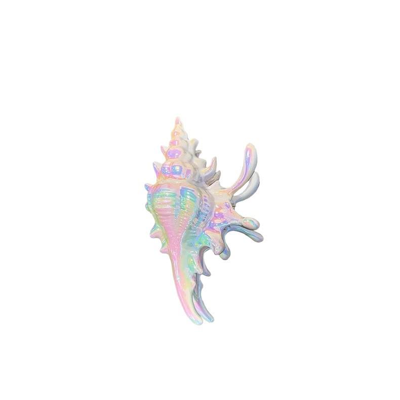 Venus Mermaid Conch Hair Clip - Elegant Decorative Shark Clip for Women