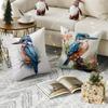 Kingfisher Watercolor Painting Pillow Case Pattern Printed Pillowcase For Living Room Sofa Cushion Cover  Bedroom Decor