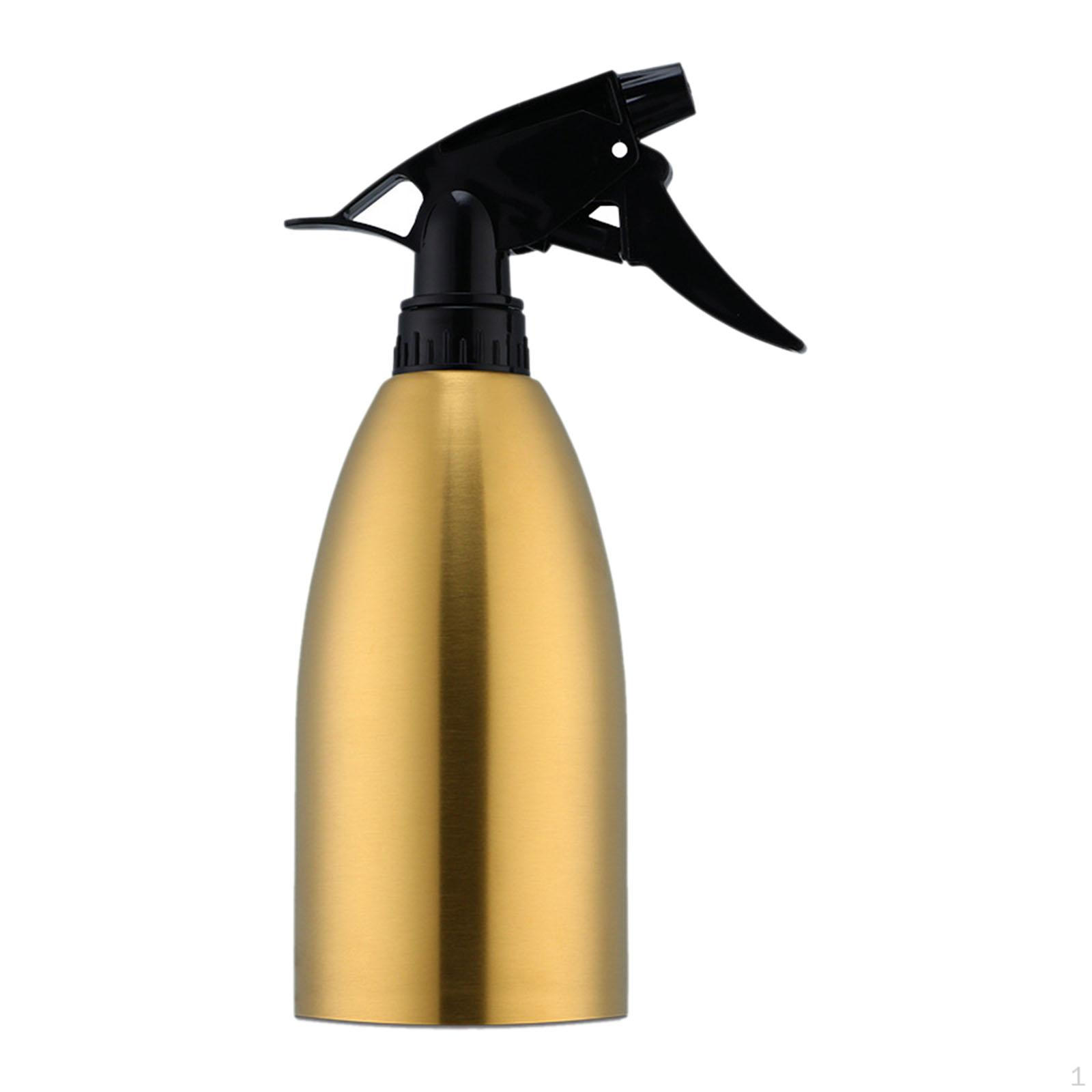 

500ml Portable Stainless Steel Spray Bottle Multifunction Empty for Watering Cars, золотой