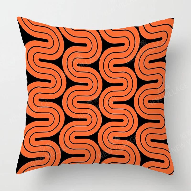 Nordic Fall Home Decor Autumn Throw Pillow Case Sofa Cushion Cover Modern 45X45Cm 45*45 50X50 60X60Cm 40*40 40X40 Geometry 60*60