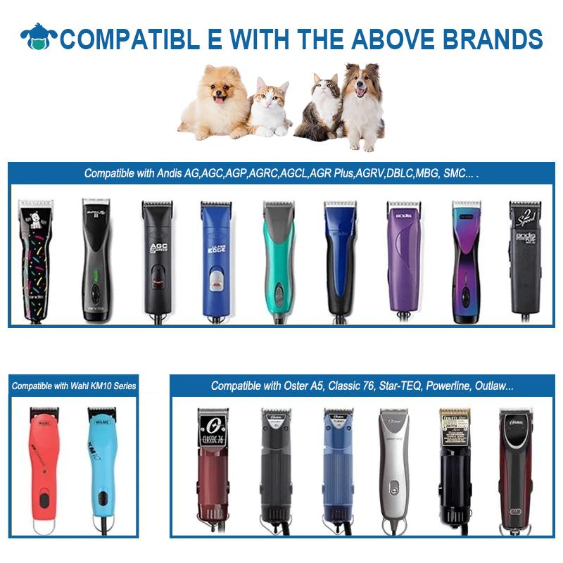 Eco-Friendly 10F 3.2MM Pet Dog Grooming A5 Clipper Blades Replacement Cutter High Carbon Steel for Professional A5 Series