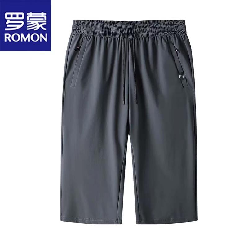 

ROMON Men s Summer Casual Straight Capri Pants 2XL