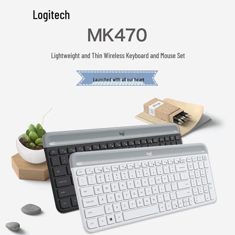 

Logitech MK470 Slim Wireless Keyboard and Mouse Combo