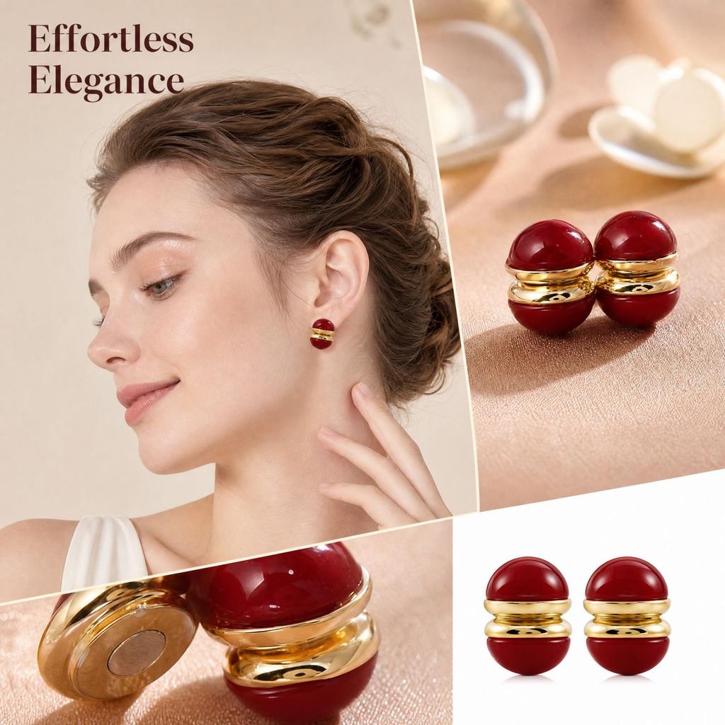 Magnetische Clip-Ohrringe für Damen, keine doppelseitigen Stecker für Modeschmuck