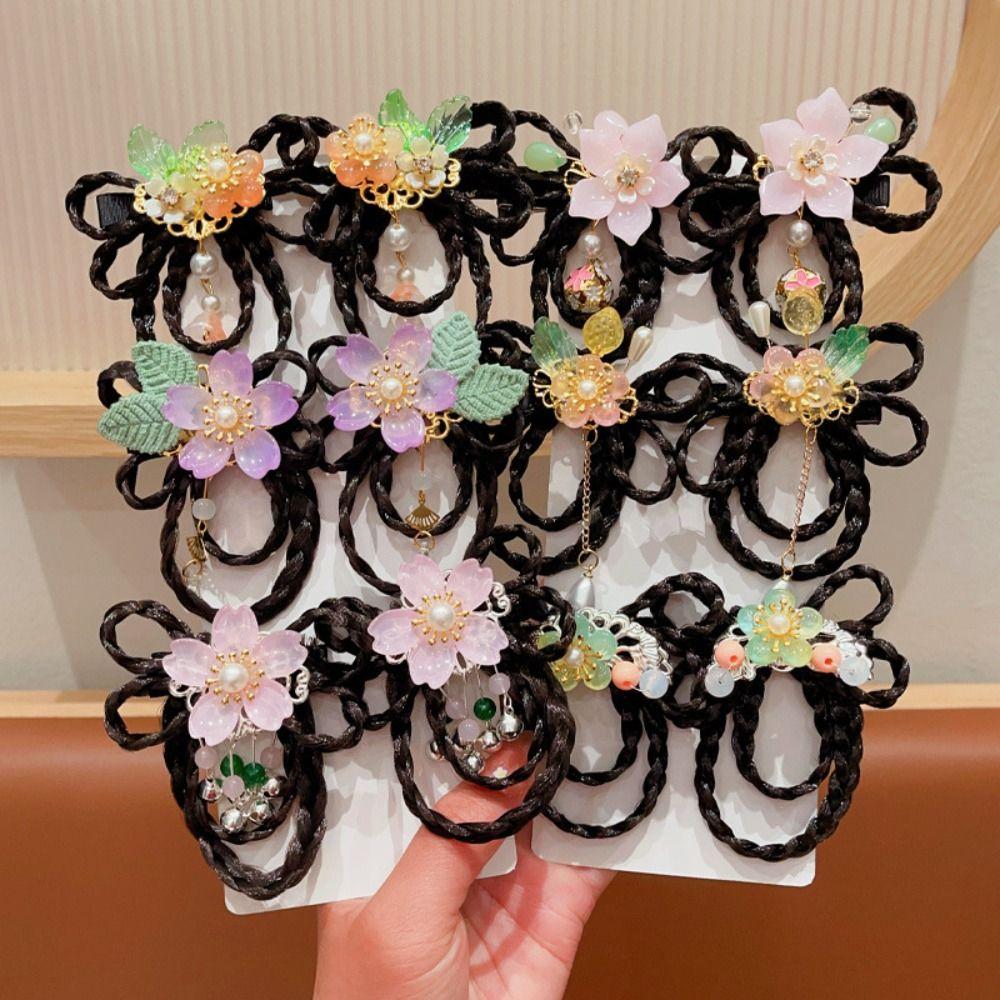 Tassels Chinese New Year Headwear Red Ancient Style Hairpin Lovely Hanfu Hair Sticks  Baby