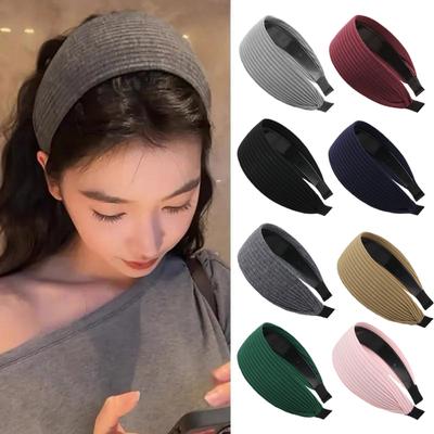 Elastischer Haarreifen, verbreitertes Design, leichtes Stirnband, rutschfeste Zähne, biegbares Haarband im koreanischen Stil, Haar-Accessoire