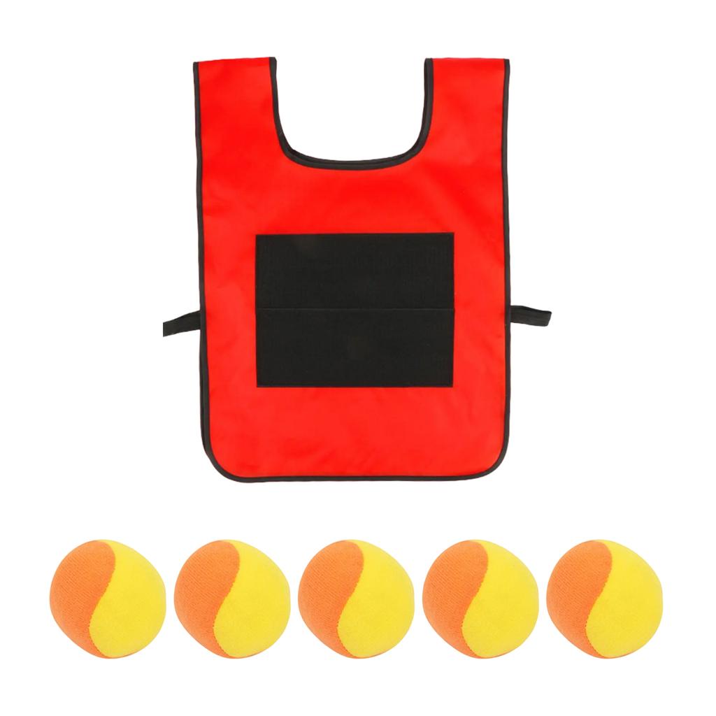Interactive Outdoor Sticky Ball Vest Set for Kids and Families Adjustable Design for All Ages