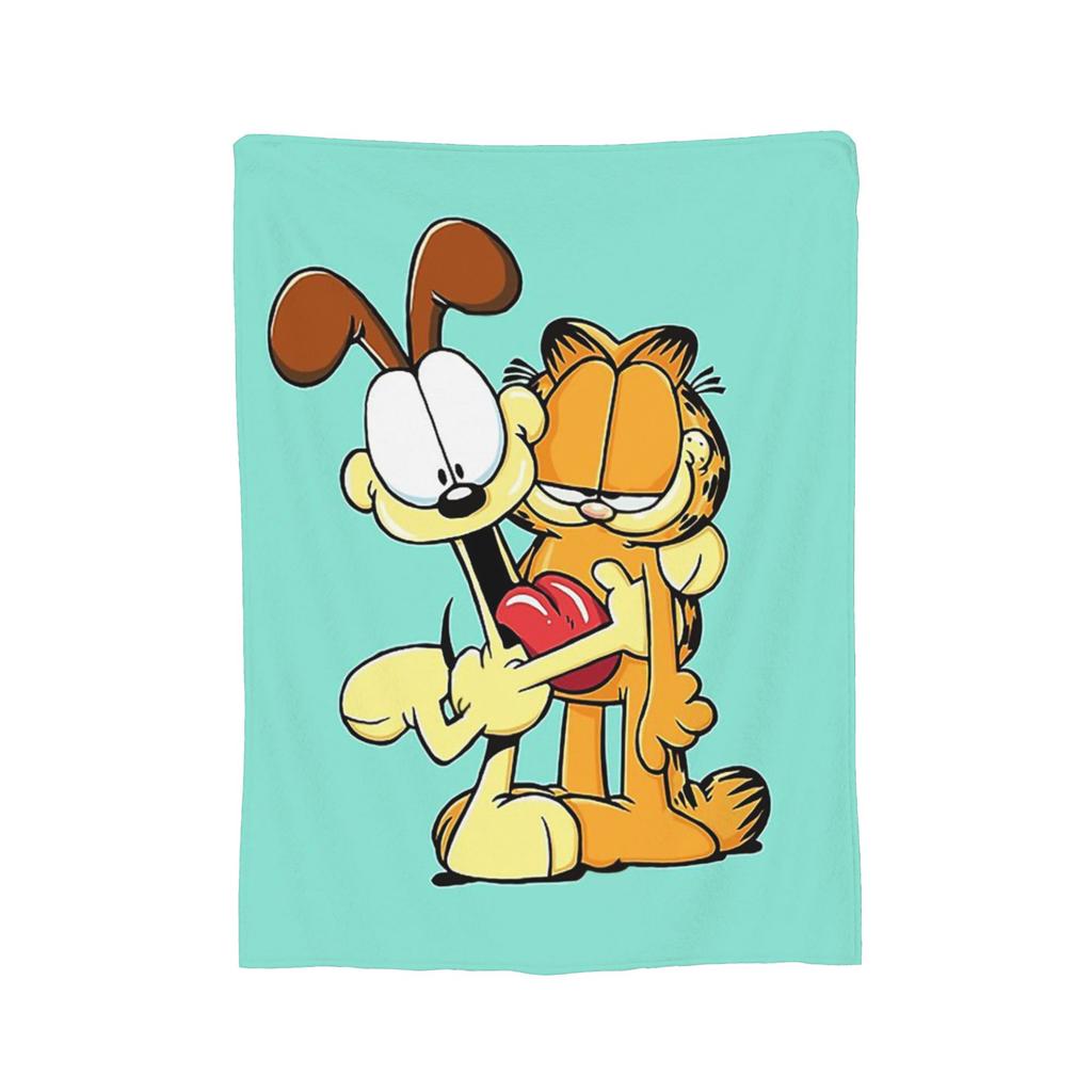 Garfield E Amici Coperta Di Natale Copri Letti Coperte Plaid in Lana Biancheria Da Letto Divano Personalizzati Caldi Ultra-Morbidi Copriletti,