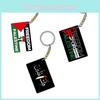 Portachiavi Ciondolo Bandiera Palestina Per la Pace Mondiale Materiale Acrilico Confezione Singola 4cm Stampa Fronte-Retro