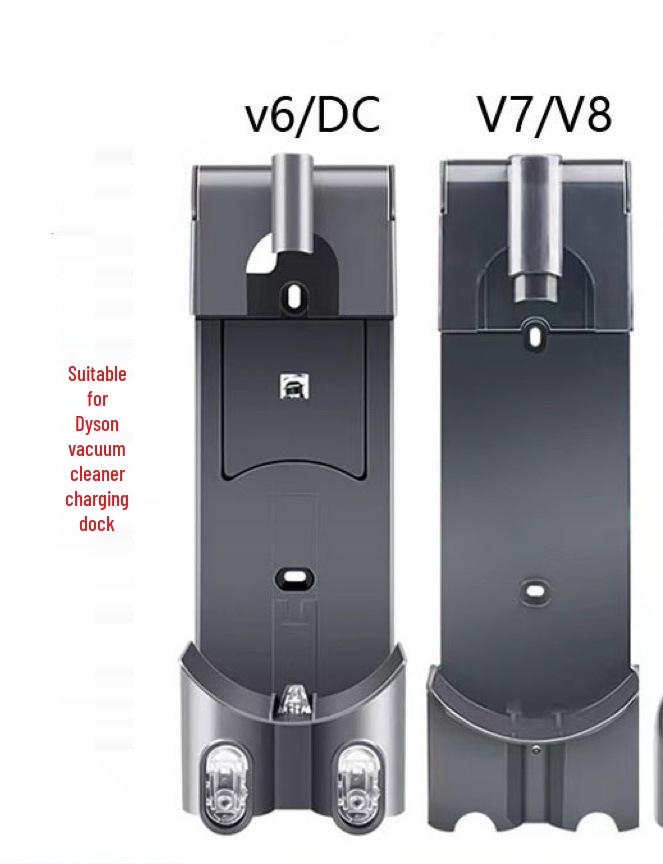 Supporto a muro di ricarica Dyson V6/V7/V8 con accessori per aspirapolvere