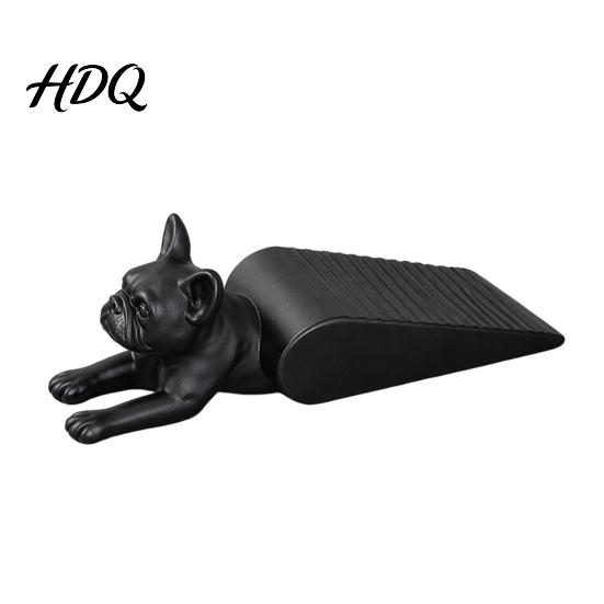 Cale-porte Imprimé en 3D Bouledogue Français Butée Cale Forme de Chien Butée de Porte Décoration de Maison Créative Antidérapant Sans Percage Sol Butée de Porte pour Bureau