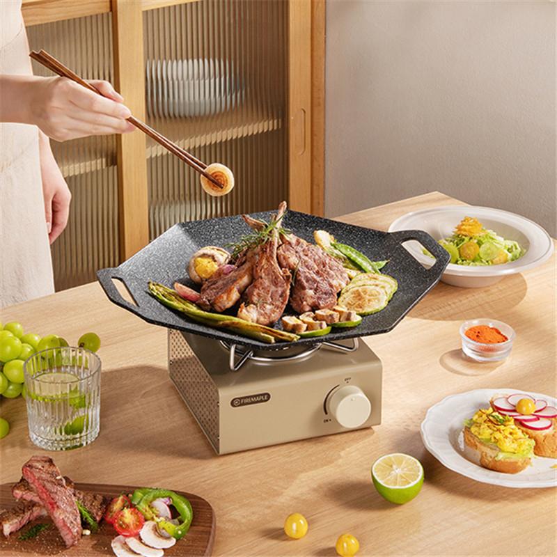 Korean Multifunction Frying Pan Outdoor Grill Pans No Stick Barbecue Plate Camping Cookware Saucepan Kitchen Utensils