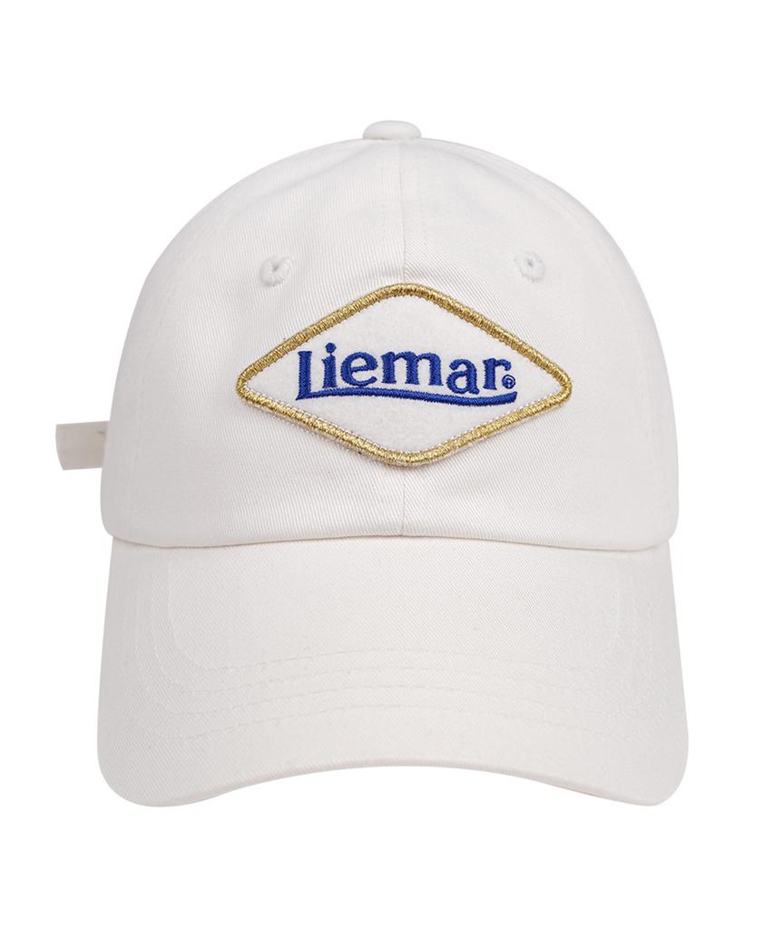 LIEMAR Embroidered Patch Ball Cap Ivory