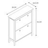 Meubl white NARROW SHOE CABINET for the hall MADE OF MDF