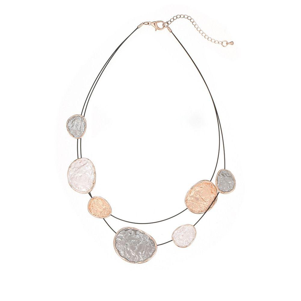 Colored Colorful Choker Irregular Neck Pendant Creative Women's Necklace  Women