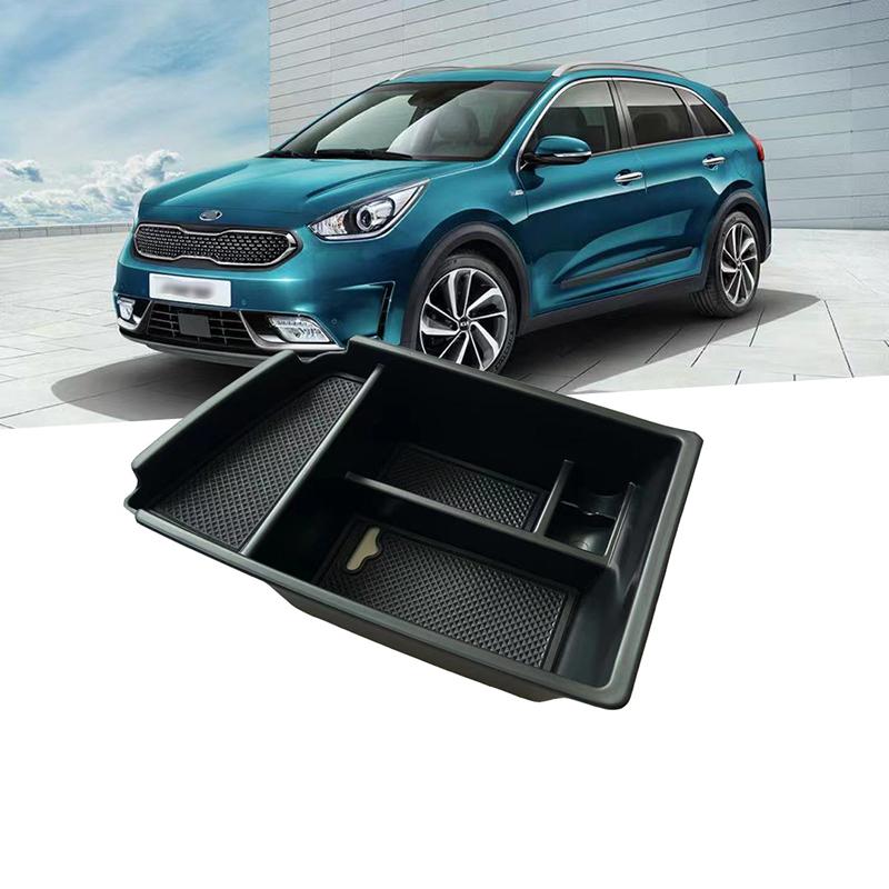 Car Armrest Center Storage Box Container Glove Organizer Case for Kia Niro 2018 Stowing Tidying Interior Accessories